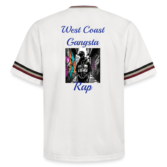 Gangsta#2 Football Style Mesh T-Shirt - Spreadconnect