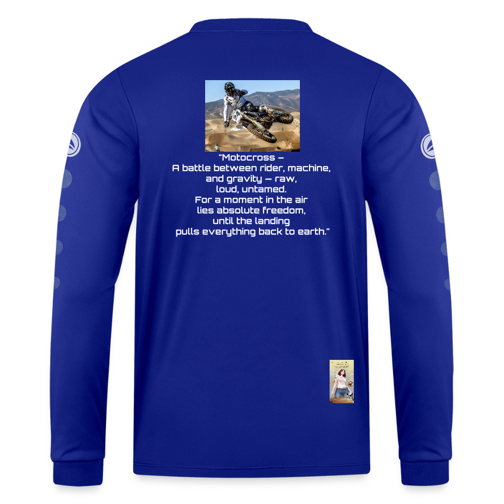 MotoX JAKO Trikot Team Langarm - Royalblau