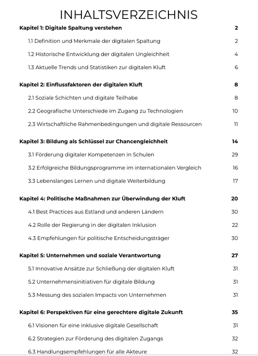 Digitale Spaltung - Georg Werner