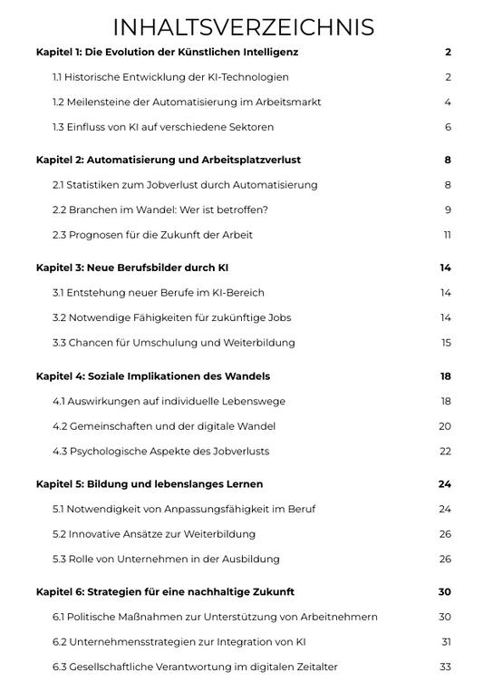 Künstliche Intelligenz  und Jobverlust - Georg Werner