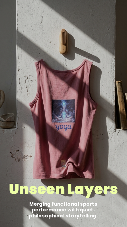 YOGA#3 Frauen Premium Tank Top – Lifestyle-/Kampagnenbild