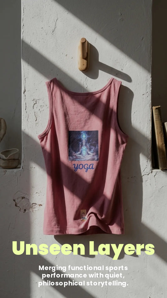 YOGA#3 Frauen Premium Tank Top – Lifestyle-/Kampagnenbild