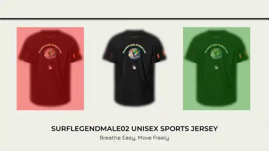 SurfLegendMale02 Unisex sports jersey by@Outfy