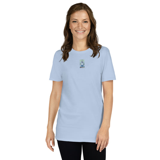 VHS#1 Unisex T-Shirt in Light Blue – Vorderansicht