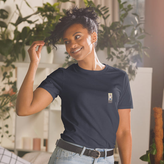Retropet#4 Unisex T-Shirt in French Navy – Vorderansicht