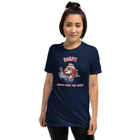 Soulfood#5 Unisex T-Shirt in French Navy – Vorderansicht
