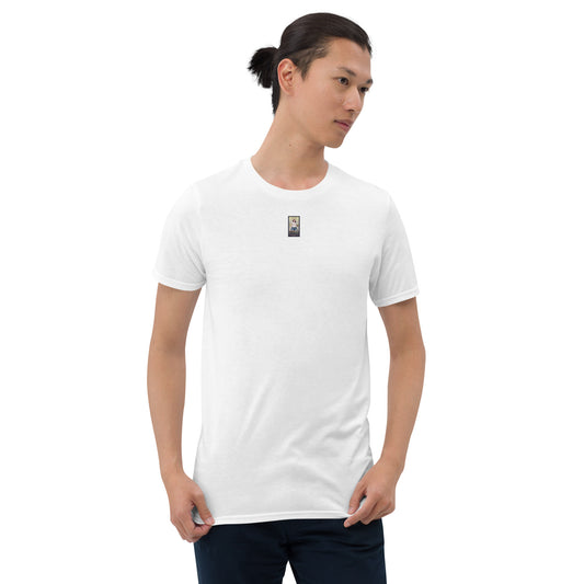 SBB#1 White Edition Unisex T-Shirt in Weiß – Vorderansicht