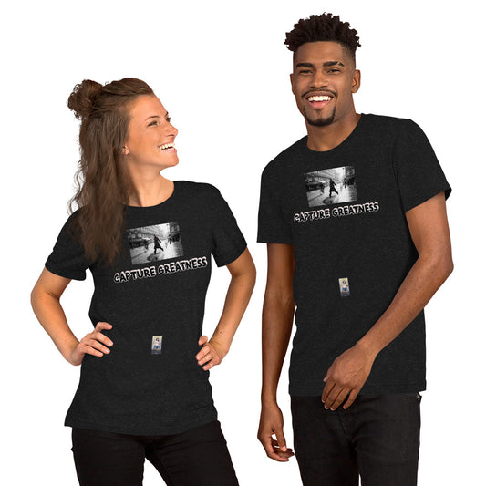Photo#2 Unisex t-shirt in Black Heather – Vorderansicht