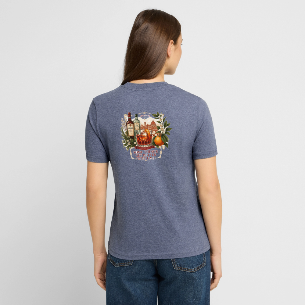 Negroni Unisex Bio-T-Shirt - Dunkelblau meliert