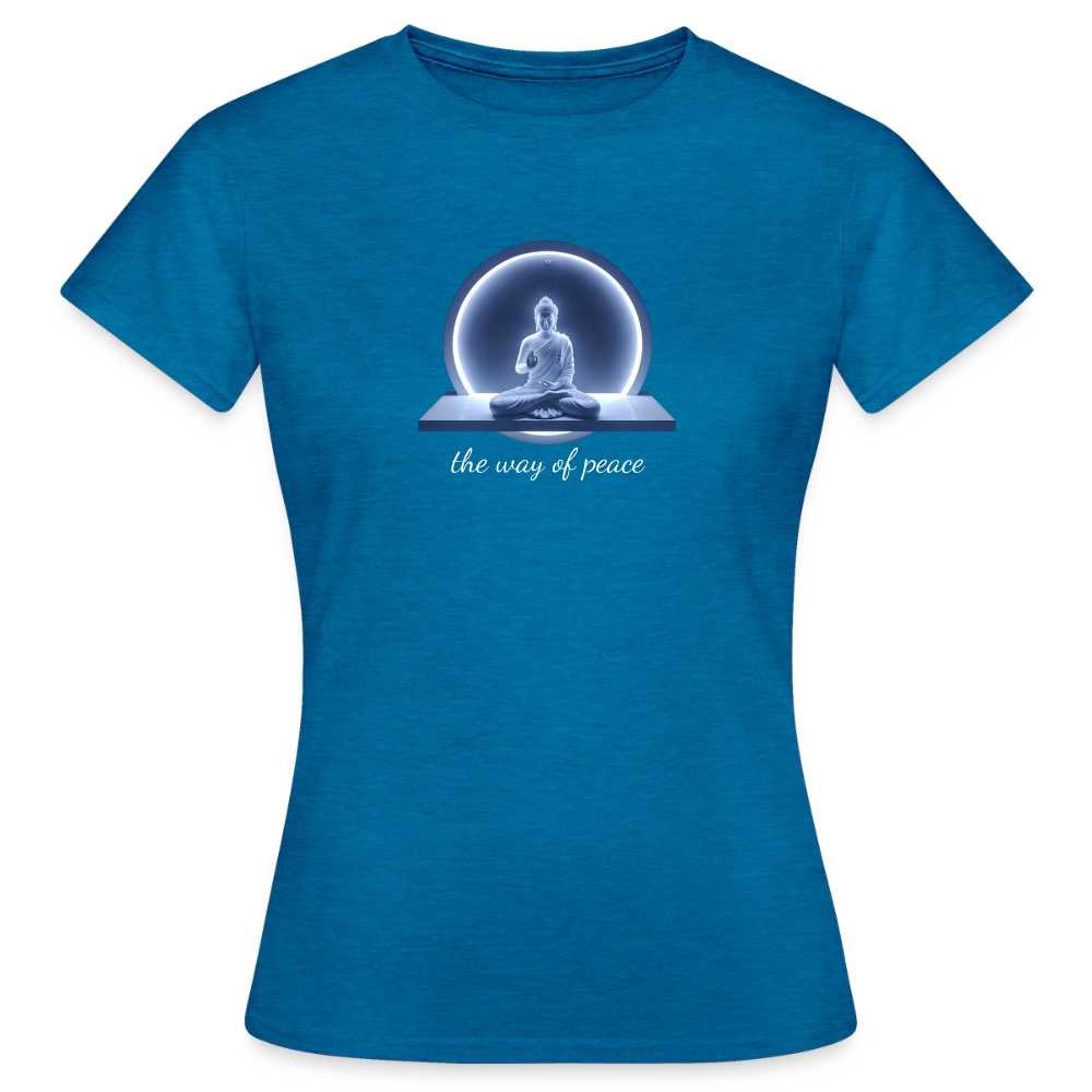 Frauen T-Shirt - Antikblaues Saphir meliert