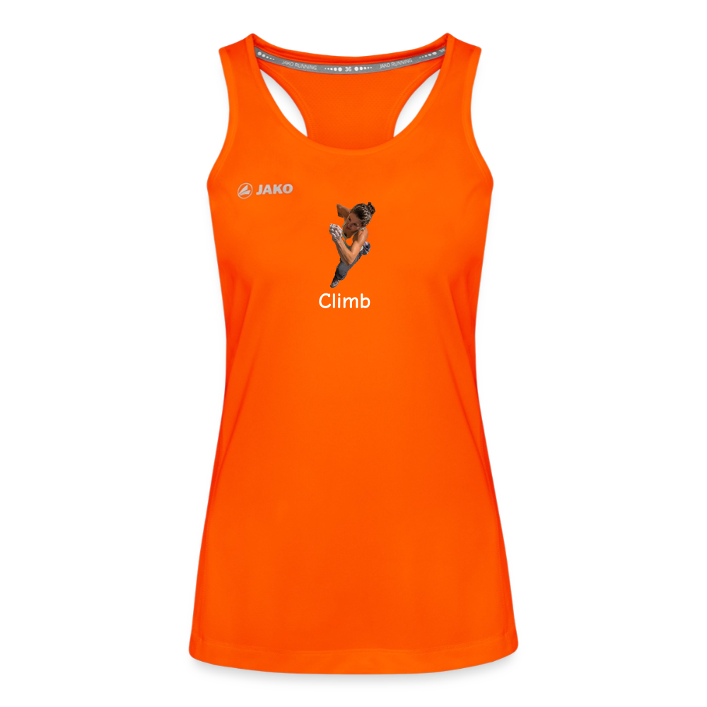 Climb JAKO Frauen Tanktop Run 2.0 - Neonorange