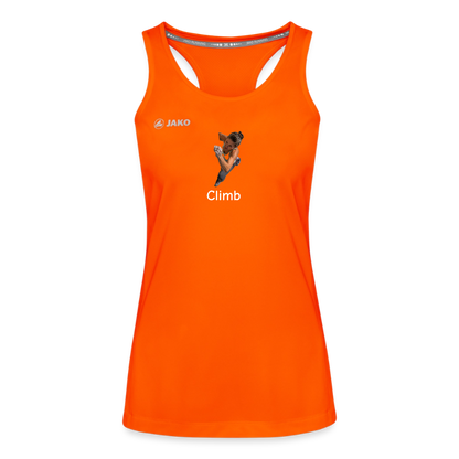 Climb JAKO Frauen Tanktop Run 2.0 - Neonorange