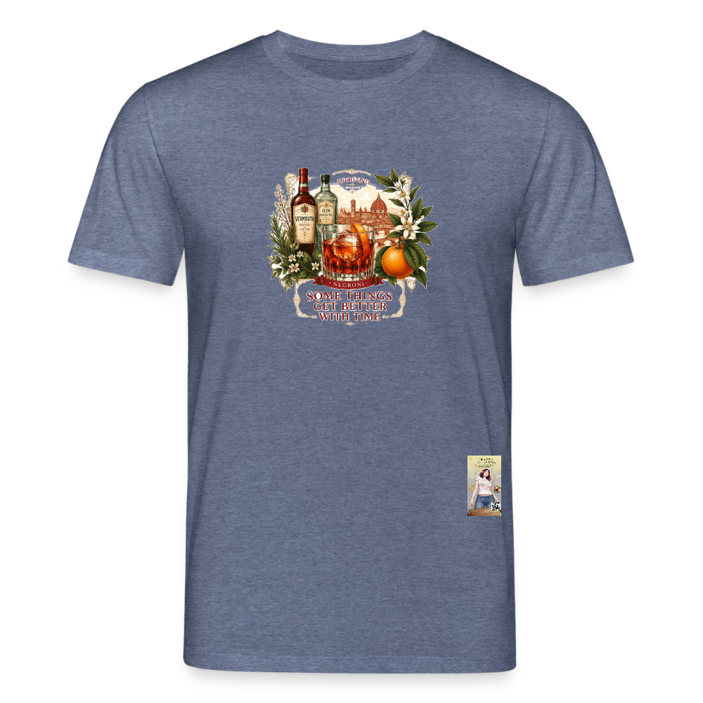 Negroni Unisex Bio-T-Shirt - Dunkelblau meliert
