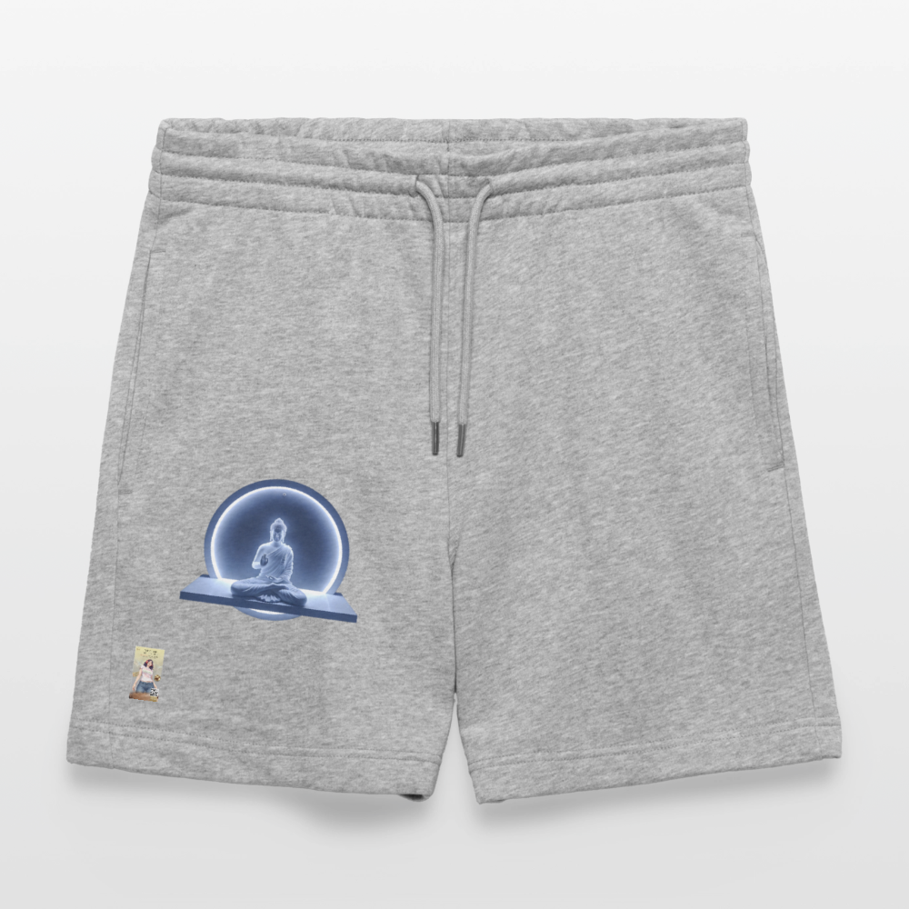 Unisex Bio Joggingshorts Trainer - Grau meliert