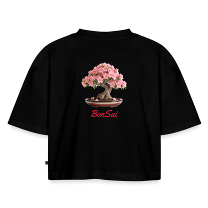 BonSai#1 Premium Oversized Bio Cropped T-Shirt - Schwarz