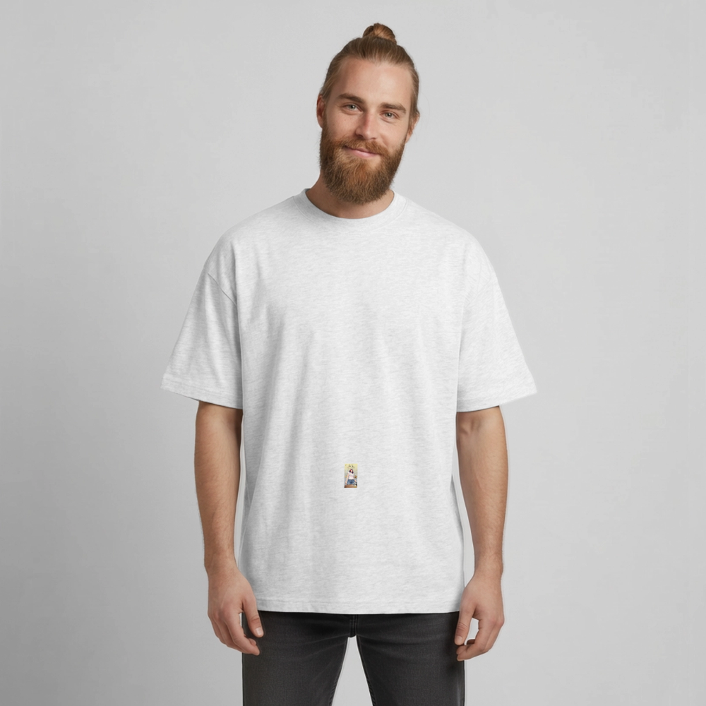 Gangsta#3 Heavyweight Unisex Organic T-Shirt - Kühles Grau meliert