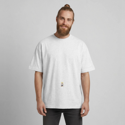 Gangsta#3 Heavyweight Unisex Organic T-Shirt - Kühles Grau meliert