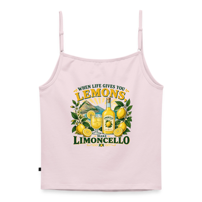 Limon Organic Top mit Spaghettiträgern - Puderrosa