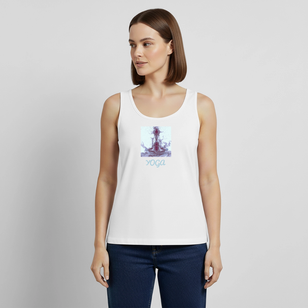 YOGA Frauen Premium Tank Top - Weiß