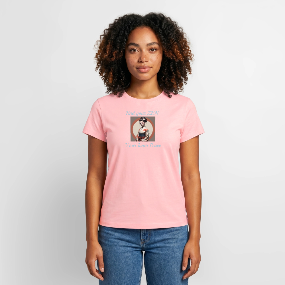 Yoga#1Cotton T-Shirt – von SPREAD - Rosa
