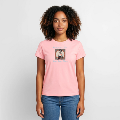 Yoga#1Cotton T-Shirt – von SPREAD - Rosa