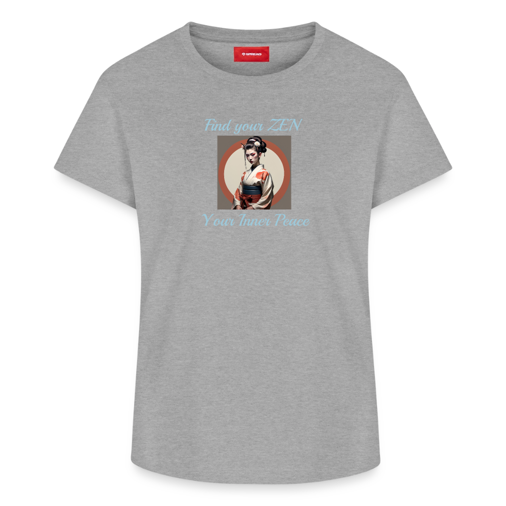 Yoga#1Cotton T-Shirt – von SPREAD - Grau meliert