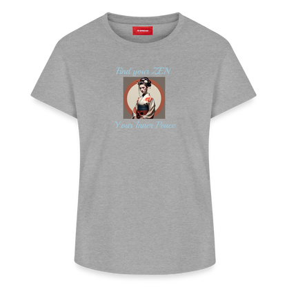 Yoga#1Cotton T-Shirt – von SPREAD - Grau meliert