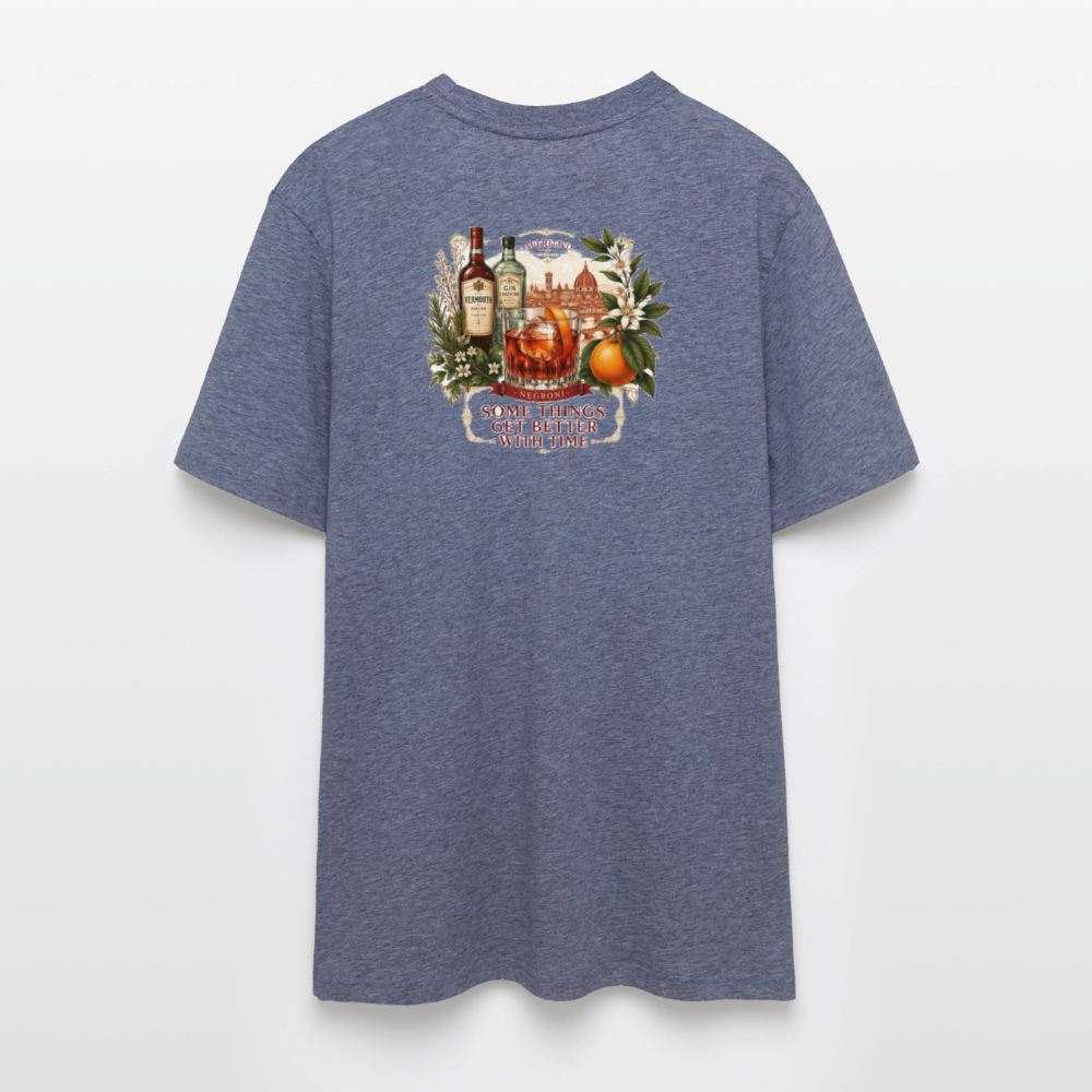 Negroni Unisex Bio-T-Shirt - Dunkelblau meliert