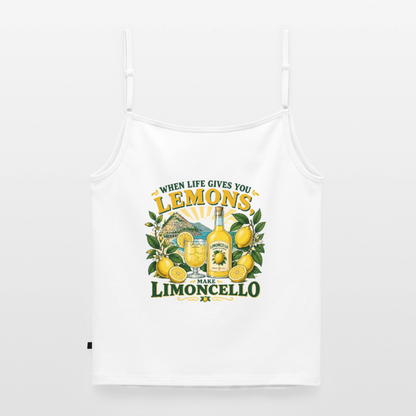 Limon Organic Top mit Spaghettiträgern - Weiß