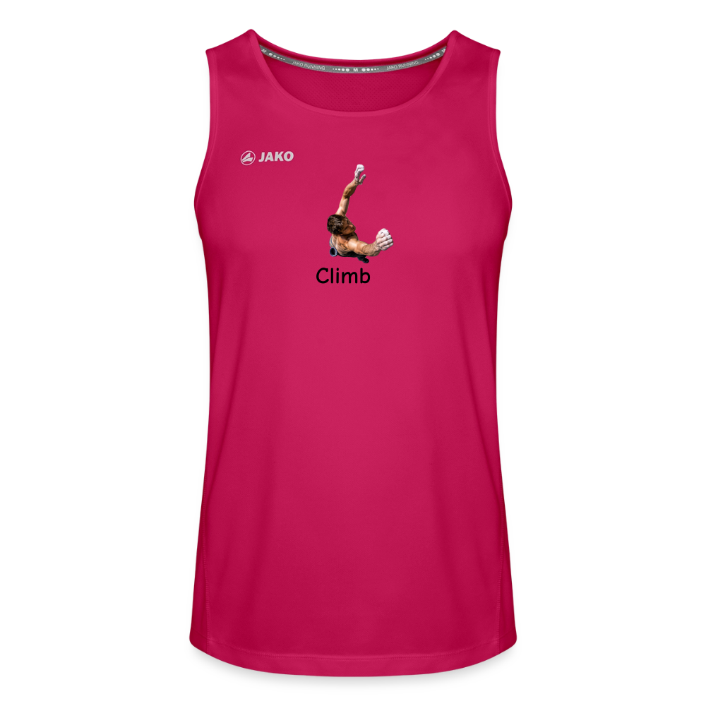 Climb JAKO Männer Tanktop Run 2.0 - dunkles Pink
