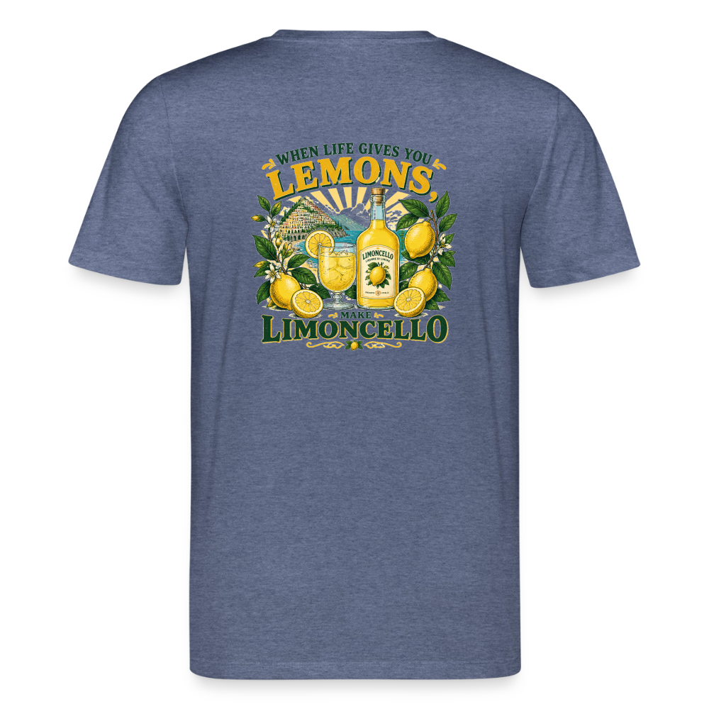 Limoncello Unisex Bio-T-Shirt - Dunkelblau meliert