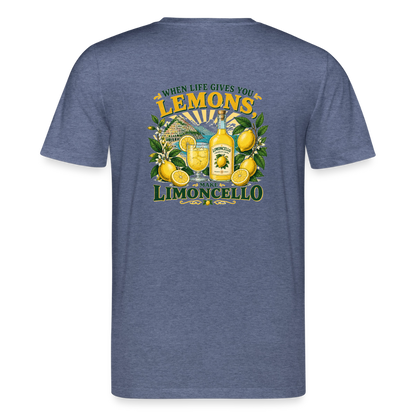 Limoncello Unisex Bio-T-Shirt - Dunkelblau meliert