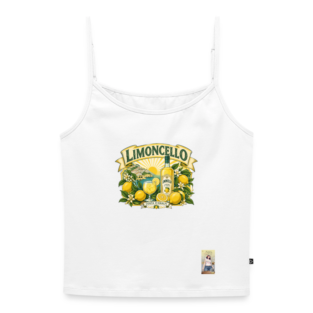Limon Organic Top mit Spaghettiträgern - Weiß