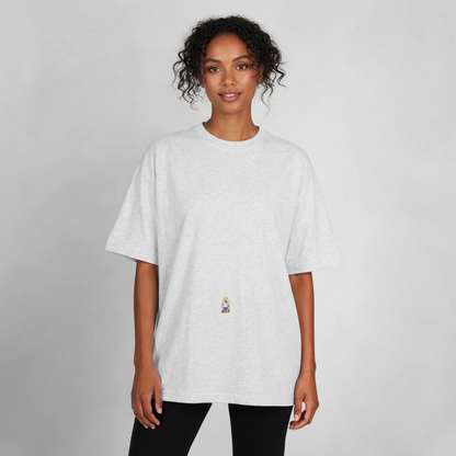 Gangsta#3 Heavyweight Unisex Organic T-Shirt - Kühles Grau meliert
