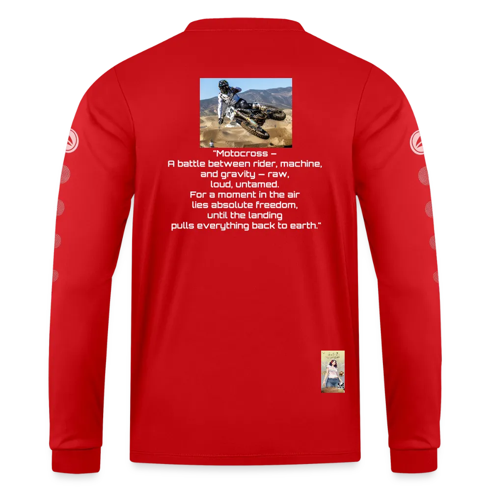 MotoX JAKO Trikot Team Langarm - Rot