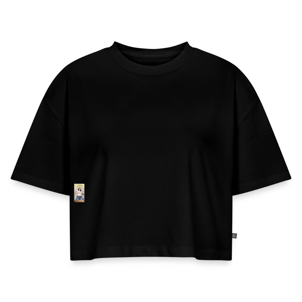 BonSai#1 Premium Oversized Bio Cropped T-Shirt - Schwarz