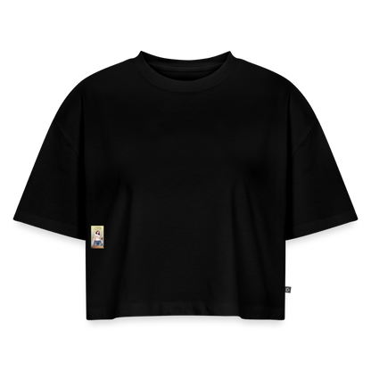 BonSai#1 Premium Oversized Bio Cropped T-Shirt - Schwarz