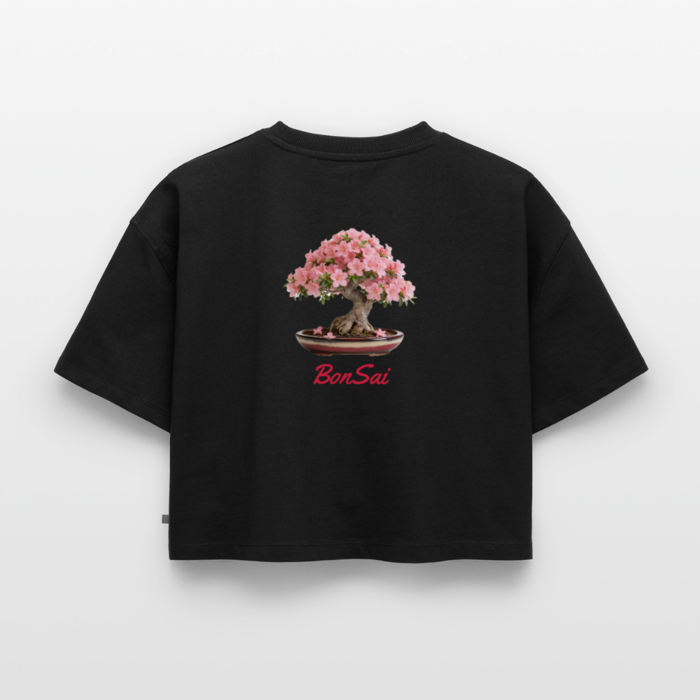 BonSai#1 Premium Oversized Bio Cropped T-Shirt - Schwarz