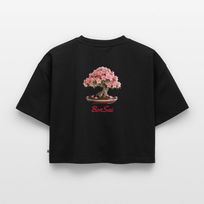 BonSai#1 Premium Oversized Bio Cropped T-Shirt - Schwarz