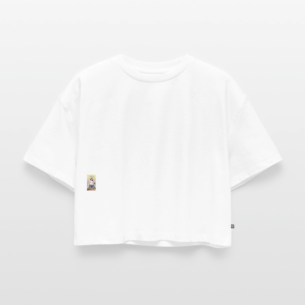 BonSai#1 Premium Oversized Bio Cropped T-Shirt - Weiß