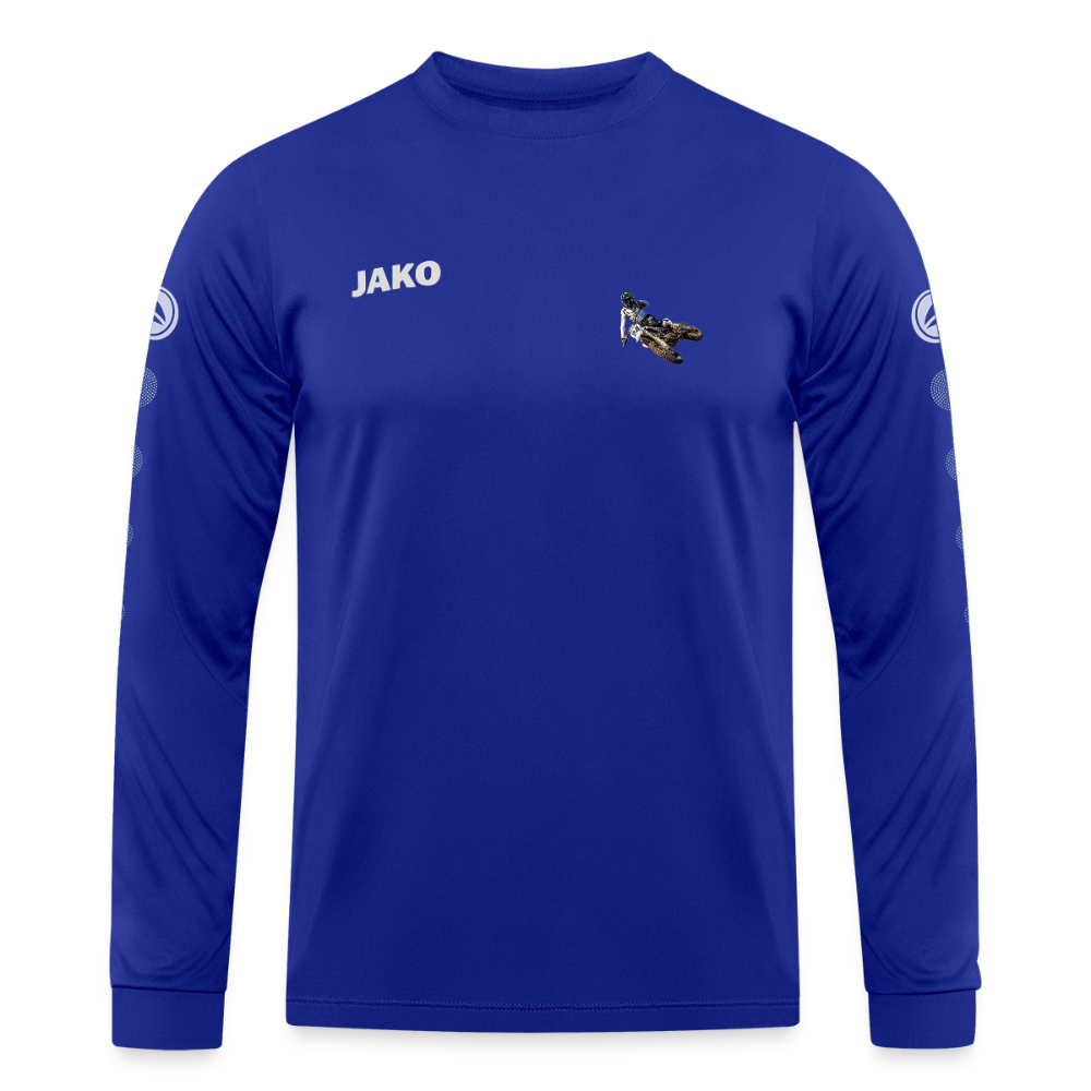 MotoX JAKO Trikot Team Langarm - Royalblau