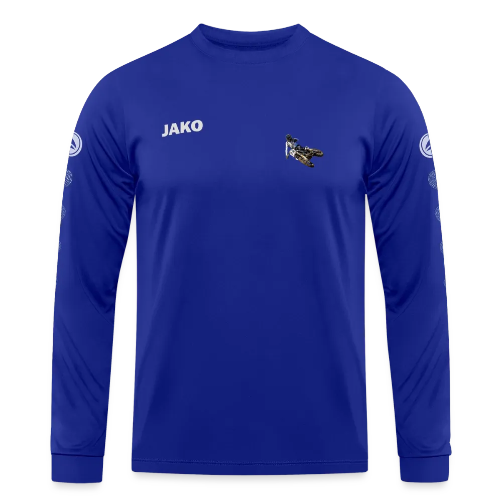 MotoX JAKO Trikot Team Langarm - Royalblau