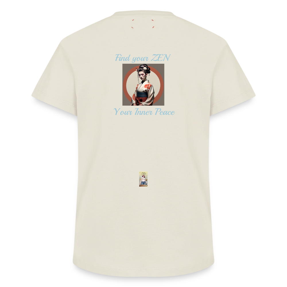 Yoga#1Cotton T-Shirt – von SPREAD - Naturweiß