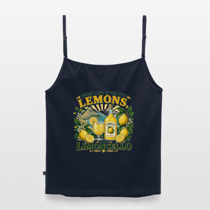 Limon Organic Top mit Spaghettiträgern - Navy