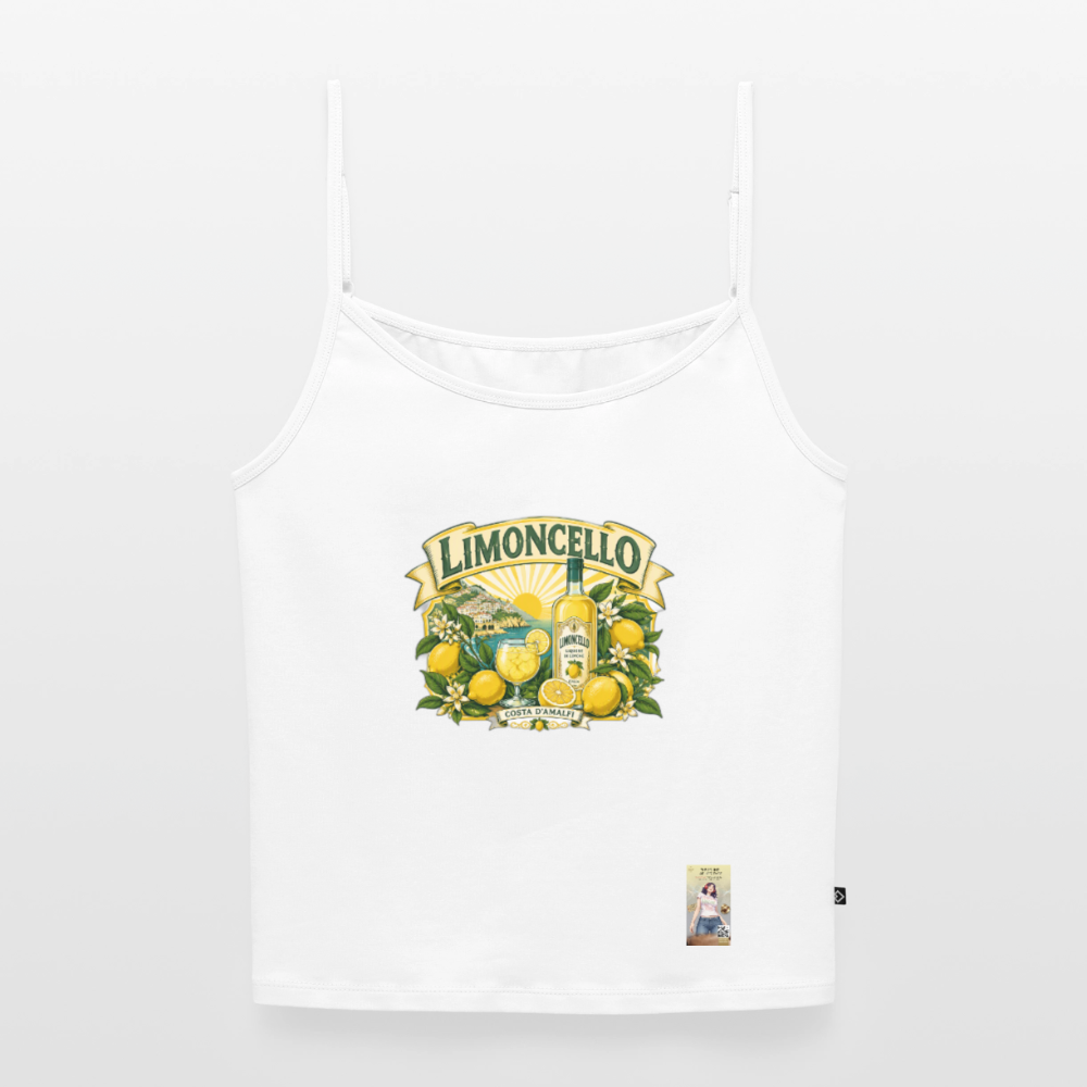 Limon Organic Top mit Spaghettiträgern - Weiß
