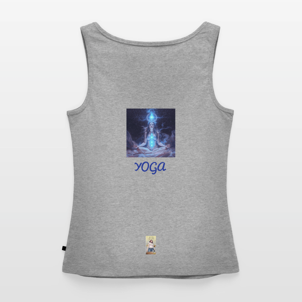 YOGA Frauen Premium Tank Top - Grau meliert