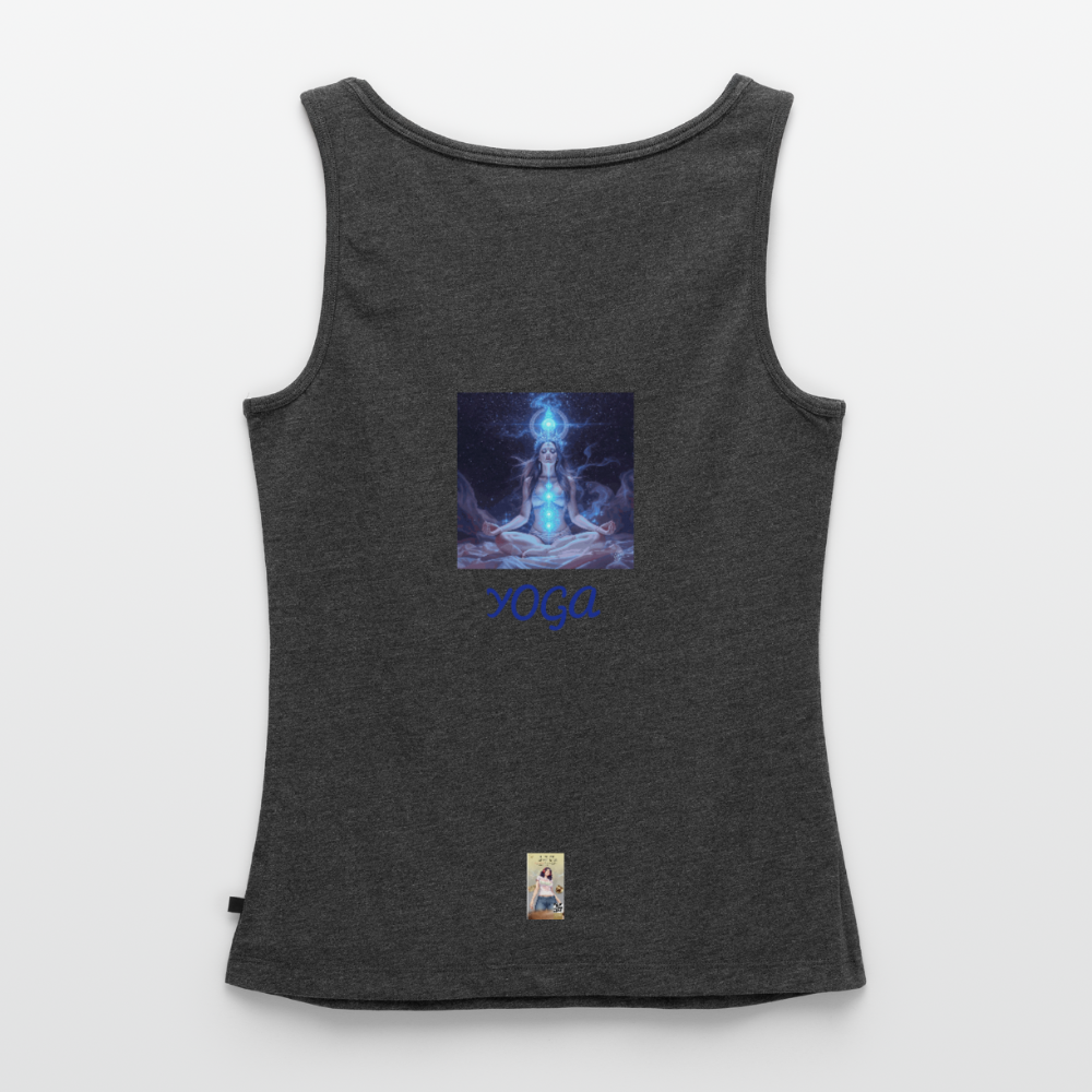 YOGA Frauen Premium Tank Top - Anthrazit meliert