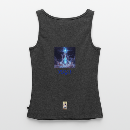 YOGA Frauen Premium Tank Top - Anthrazit meliert