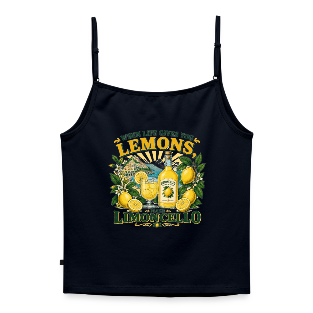 Limon Organic Top mit Spaghettiträgern - Navy