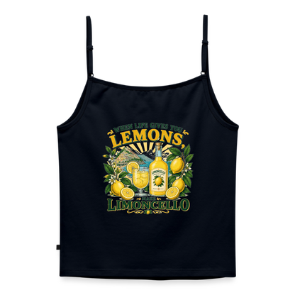 Limon Organic Top mit Spaghettiträgern - Navy